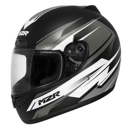 M2R M1 Chase PC-5F Matte Black/White/Grey Helmet [Size:XS]