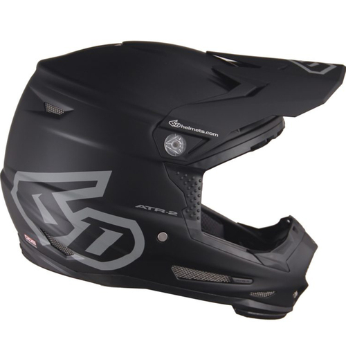 6D ATR-2Y Solid Matte Black Youth Helmet [Size:SM]