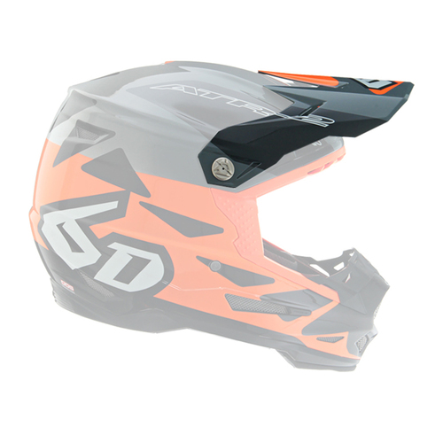 6D Replacement Peak for ATR-2 Helmet Merge Neon Orange/Grey/Black