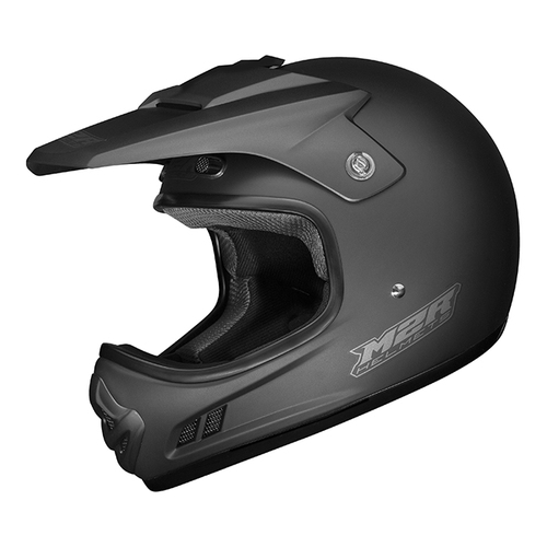 M2R MX2 JR Solid Matte Black Youth Helmet [Size:SM]