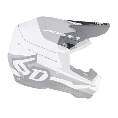 6D Replacement Peak for ATR-1 Helmet Pace Black/White