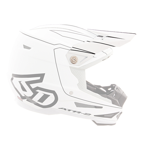 6D Replacement Peak for ATR-2 Helmet Recon White/Black