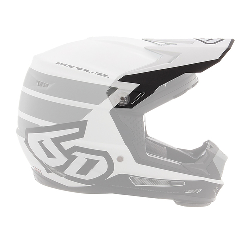 6D Replacement Peak for ATR-2Y Youth Helmet Stripe Black/White