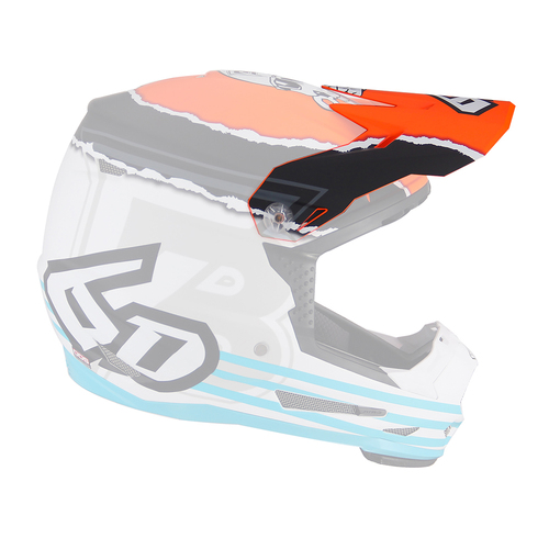 6D Replacement Peak for ATR-2Y Youth Helmet Danger Boy Orange/White