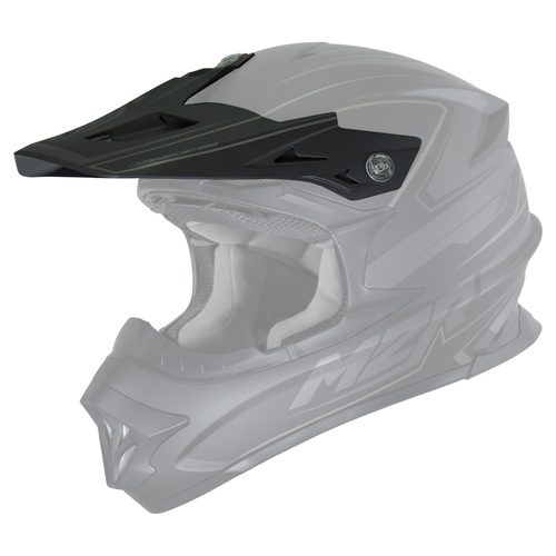 M2R Replacement Peak for EXO Rush PC-5F Black Helmets