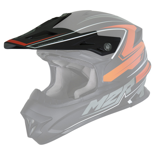 M2R Replacement Peak for EXO Rush PC-8F Orange Helmets