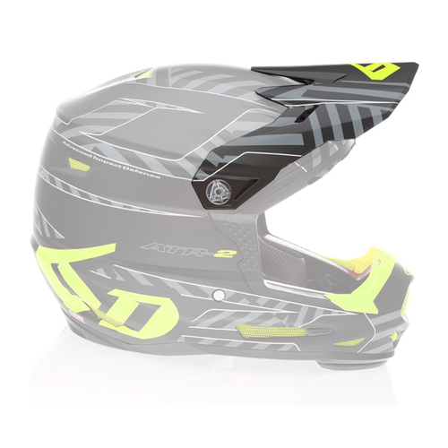 6D Replacement Peak for ATR-2Y Youth Helmet Havoc Yellow/Black