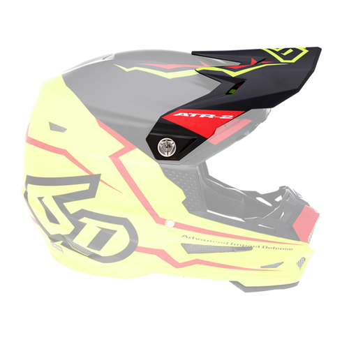 6D Replacement Peak for ATR-2 Helmet Element Yellow