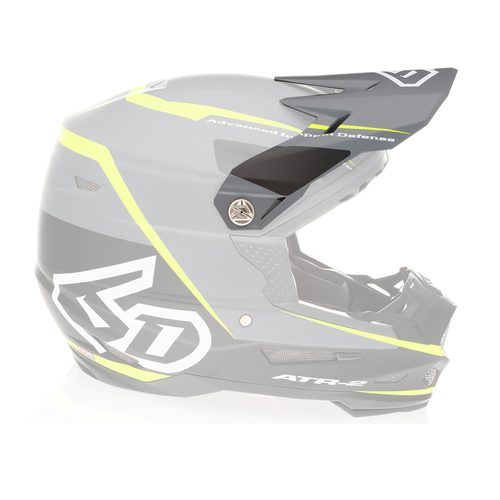 6D Replacement Peak for ATR-2 Helmet Alpha Neon Yellow