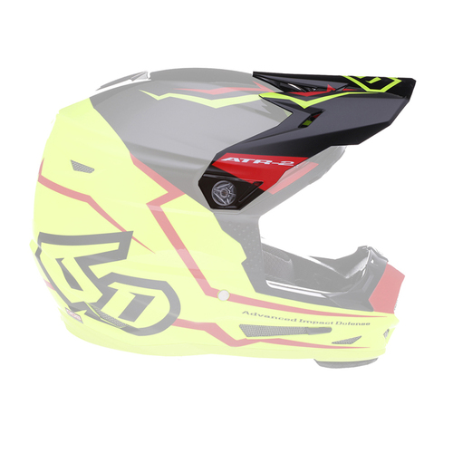 6D Replacement Peak for ATR-2Y Youth Helmet Element Yellow