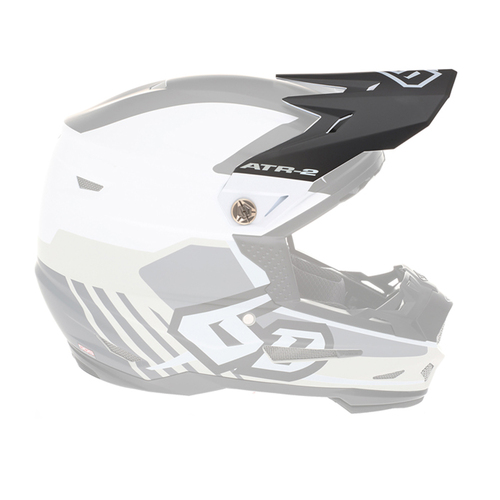 6D Replacement Peak for ATR-2Y Youth Helmet Target White