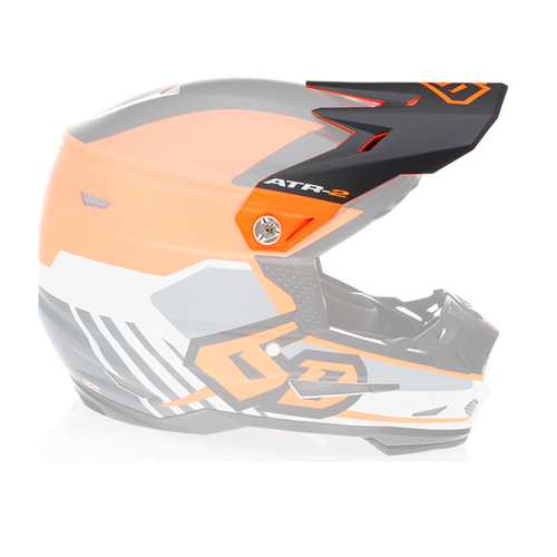 6D Replacement Peak for ATR-2Y Youth Helmet Target Neon Orange