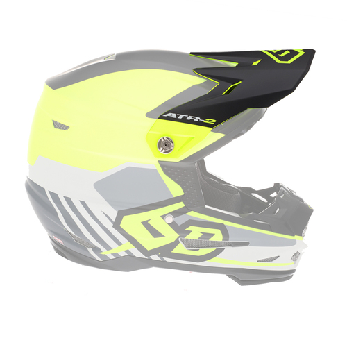 6D Replacement Peak for ATR-2Y Youth Helmet Target Neon Yellow