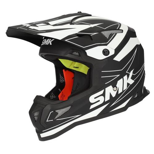 SMK Allterra Slope Matte Black/White MA210 Helmet [Size:LG]