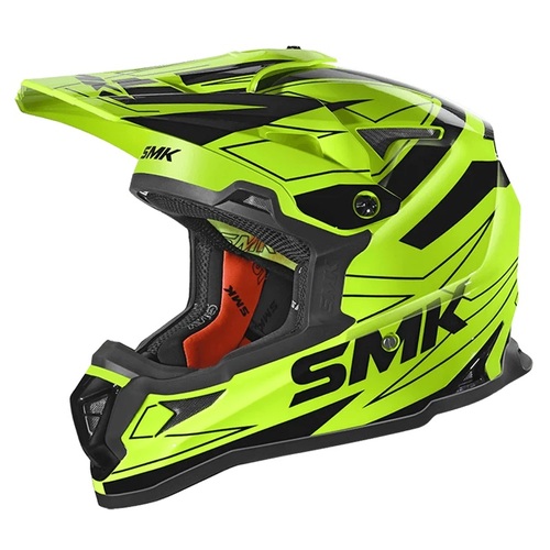 SMK Allterra Slope Yellow/Black GL420 Helmet [Size:XS]