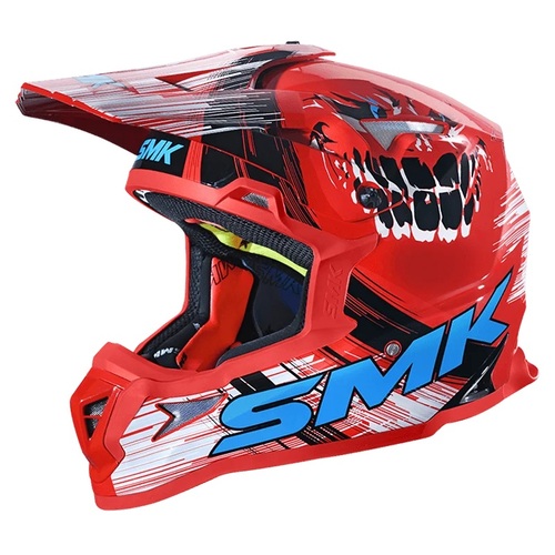 SMK Allterra Smiley Red/White/Blue GL315 Helmet [Size:XL]