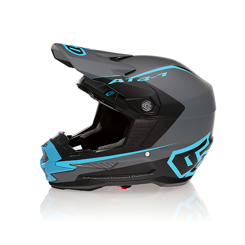 6D ATR-1 Stealth Cyan Helmet [Size:SM]