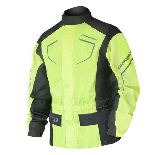 DriRider Thunderwear 2 Fluro Yellow Rainwear Jacket [Size:6XL]