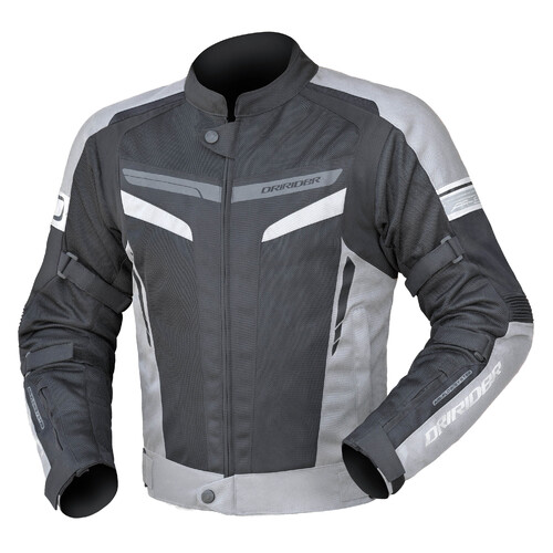 DriRider Air-Ride 5 Silver/Black Textile Jacket [Size:LG]