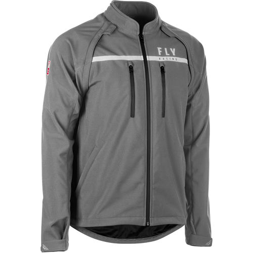 FLY 2023 Patrol Softshell Grey Textile Jacket [Size:SM]