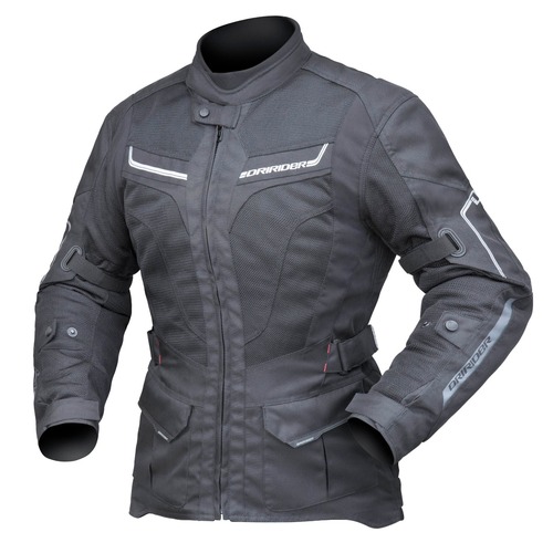 DriRider Apex 5 Airflow Black Womens Textile Jacket [Size:6]