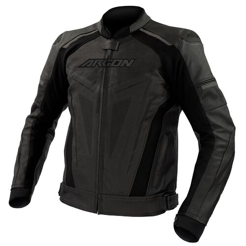 Argon Descent Stealth Perforated Leather Jacket [Size:48]