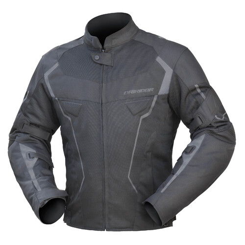 DriRider Climate Pro V Black/Grey Textile Jacket [Size:4XL]