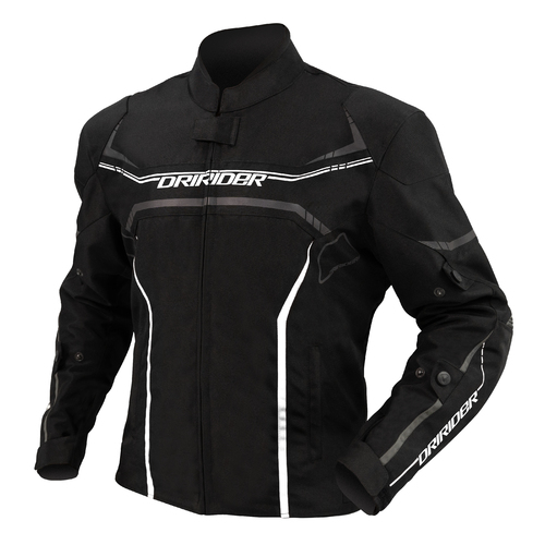 DriRider Origin Black/White Textile Jacket [Size:MD]