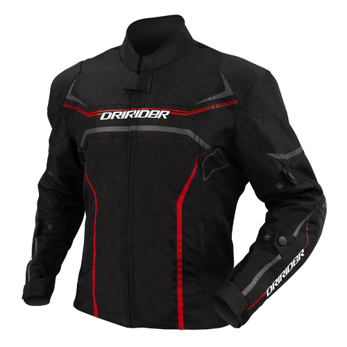 DriRider Origin Black/Red Textile Jacket [Size:XL]