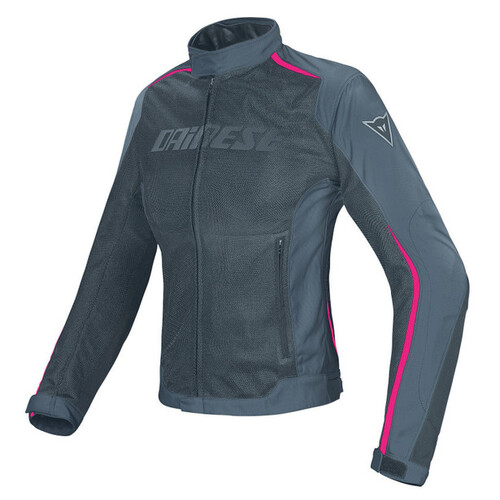 Dainese Hydraflux 2 Air Lady D-Dry Black/Ebony/Fuchsia Womens Waterproof Textile Jacket [Size:42]