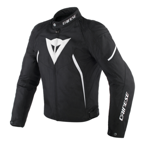 Dainese Avro D2 Tex Black/Black/White Textile Jacket [Size:46]