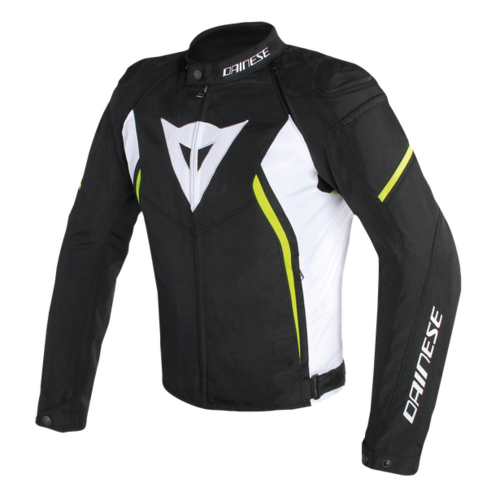 Dainese Avro D2 Tex Black/White/Fluro Yellow Textile Jacket [Size:46]