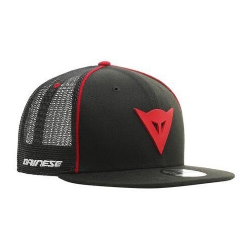 Dainese 9Fifty Trucker Snapback Cap Black/Red