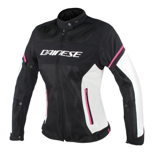 Dainese Air Frame D1 Tex Lady Black/Vaporous Gray/Fuxia Womens Textile Jacket [Size:40]