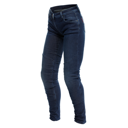 Dainese Denim Brushed Skinny Lady Blue Textile Pants [Size:26]