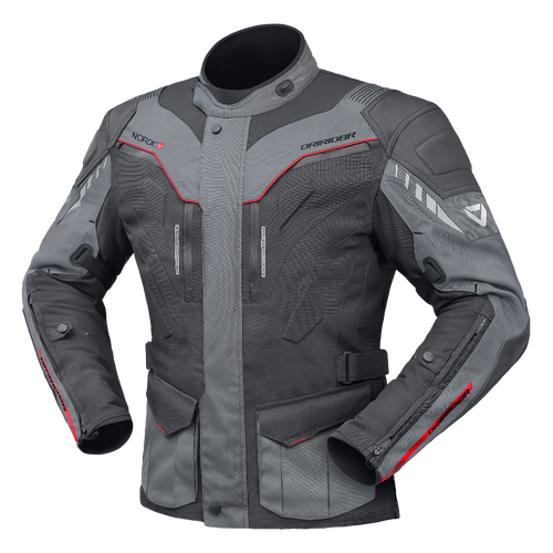 DriRider Nordic V Dark Grey/Grey Textile Jacket [Size:XS]