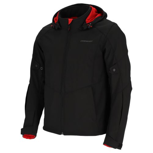 DriRider Blvd WP Soft Shell Black Textile Hoodie Jacket [Size:XS]