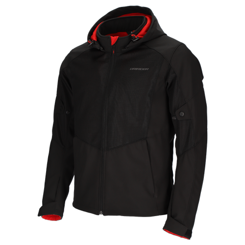 DriRider Blvd Air Soft Shell Black Textile Hoodie Jacket [Size:XS]