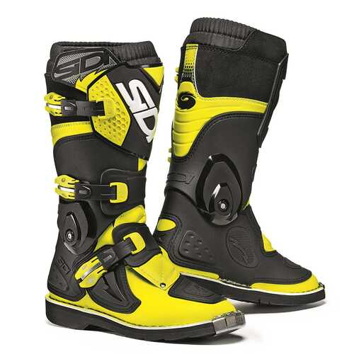 Sidi Flame Fluro Yellow/Black Youth Boots [Size:37]