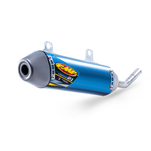 FMF Racing Powercore 2 Shorty Blue Anodized Titanium Muffler w/Titanium End Cap for KTM/Husqvarna 17-19 Models