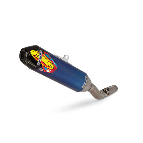 FMF Racing Factory 4.1 Blue Anodized Titanium Slip-On Muffler w/Carbon End Cap for Yamaha WR250F 20-21