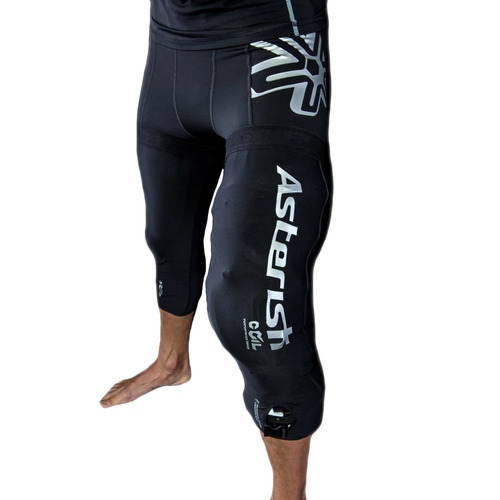 Asterisk Zero G Black Knee Brace Pants [Size:SM]