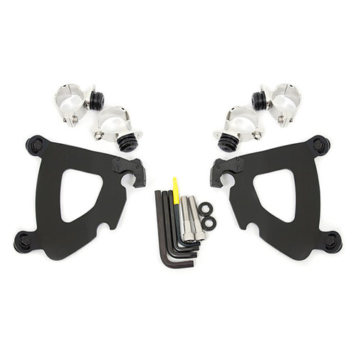 Memphis Shades MEM-MEB1984 Black Gauntlet Trigger-Lock Mounting Hardware for Sportster XL1200X 10-15