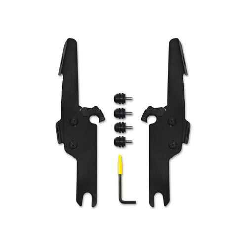 Memphis Shades MEM-MEB2041 Black Batwing Fairing Trigger-Lock Mounting Hardware for Road King Custom 04-07/Road King Special 17-Up