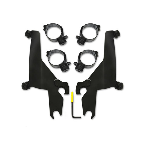 Memphis Shades MEM-MEB2047 Windshield Mount Kit Black for Sport Glide 18-Up