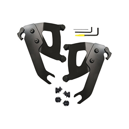 Memphis Shades MEM-MEB2048 Black Road Warrior Trigger-Lock Mounting Hardware for Softail Slim 18-21