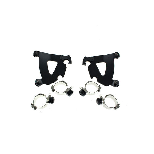 Memphis Shades MEM-MEB2076 Black Road Warrior Trigger-Lock Mounting Hardware for Indian Cruiser Chief/Chief Dark Horse 22-Up