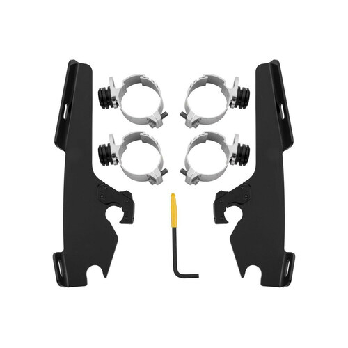 Memphis Shades MEM-MEB8968 Batwing Fairing Trigger-Lock Mounting Hardware Black for FX Softail 84-15/Dyna Wide Glide 93-05