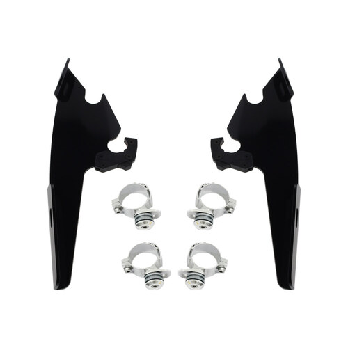 Memphis Shades MEM-MEB8976 Batwing Fairing Trigger-Lock Mounting Hardware Black for Dyna 06-17/Street Bob 18-Up