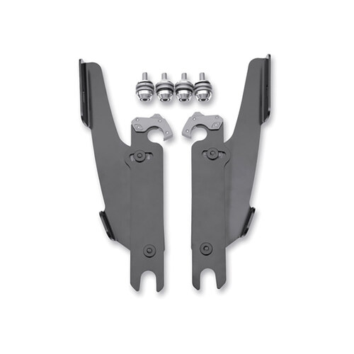 Memphis Shades MEM-MEM8988 Black Batwing Fairing Trigger-Lock Mounting Hardware for FL Softail 86-17 w/Spotlight Bar